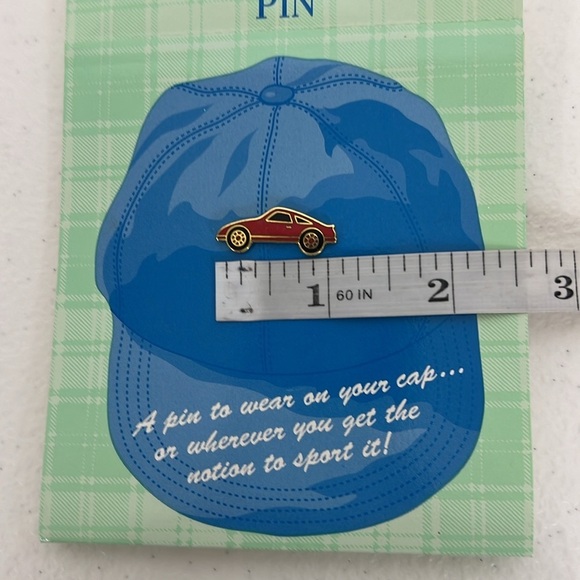 Hallmark Vintage Hat Pins Bundle Red Sports Car/Fish New on Card - Picture 4 of 8